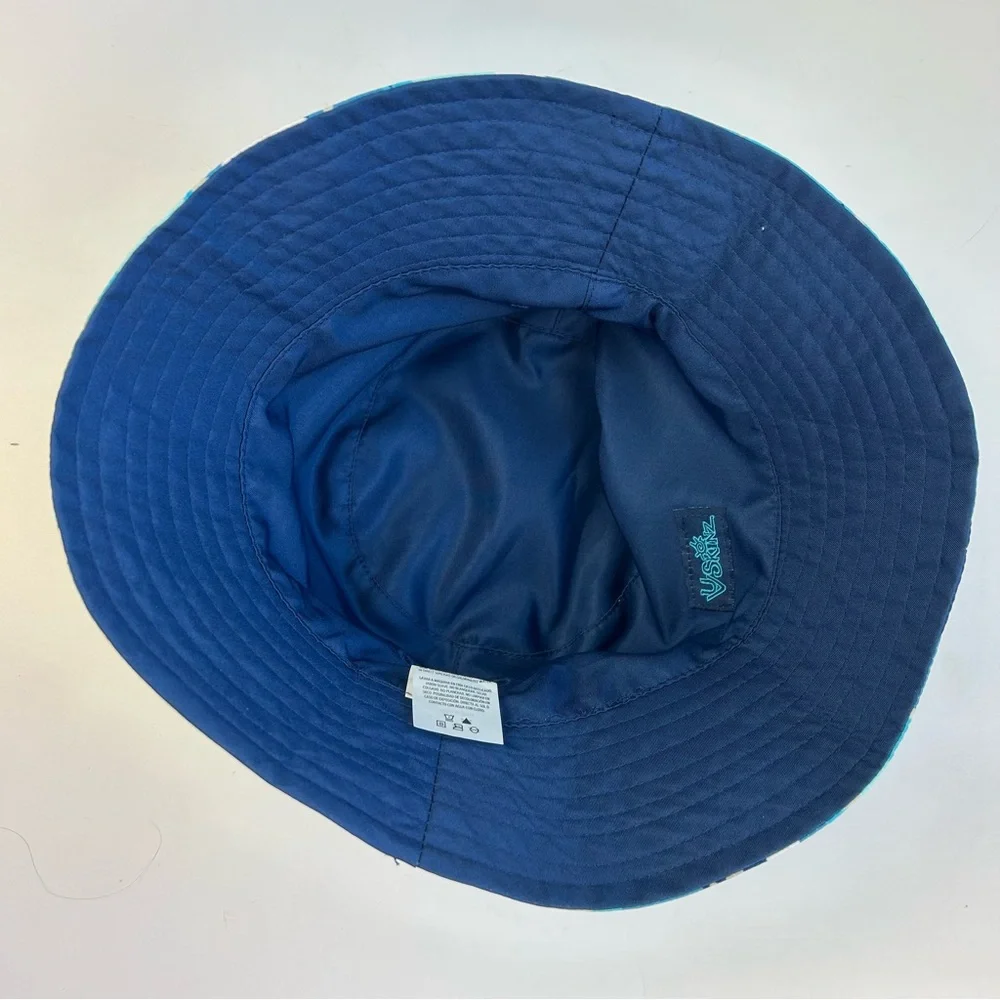 NEW UV Skinz Reversible Blue Shark Bucket Hat UPF50+ Vacation Boys SZ 6 Unisex